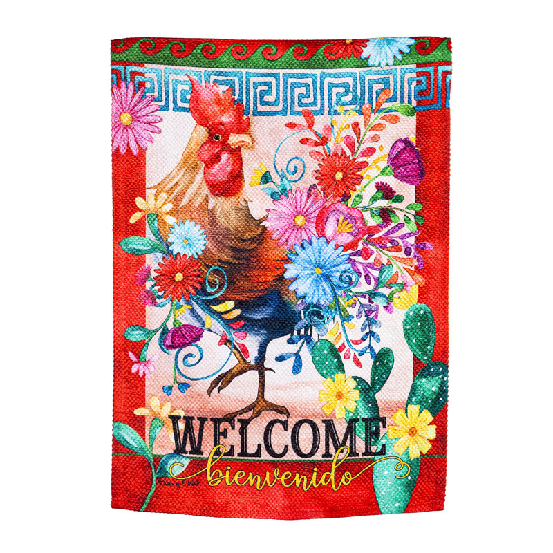 Drapeau de jardin en polyester 18 x 12,5 po Aaron-John