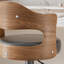 Chaise d'appoint noire à dossier solide brun-noisette (ensemble de 8)-39763311
