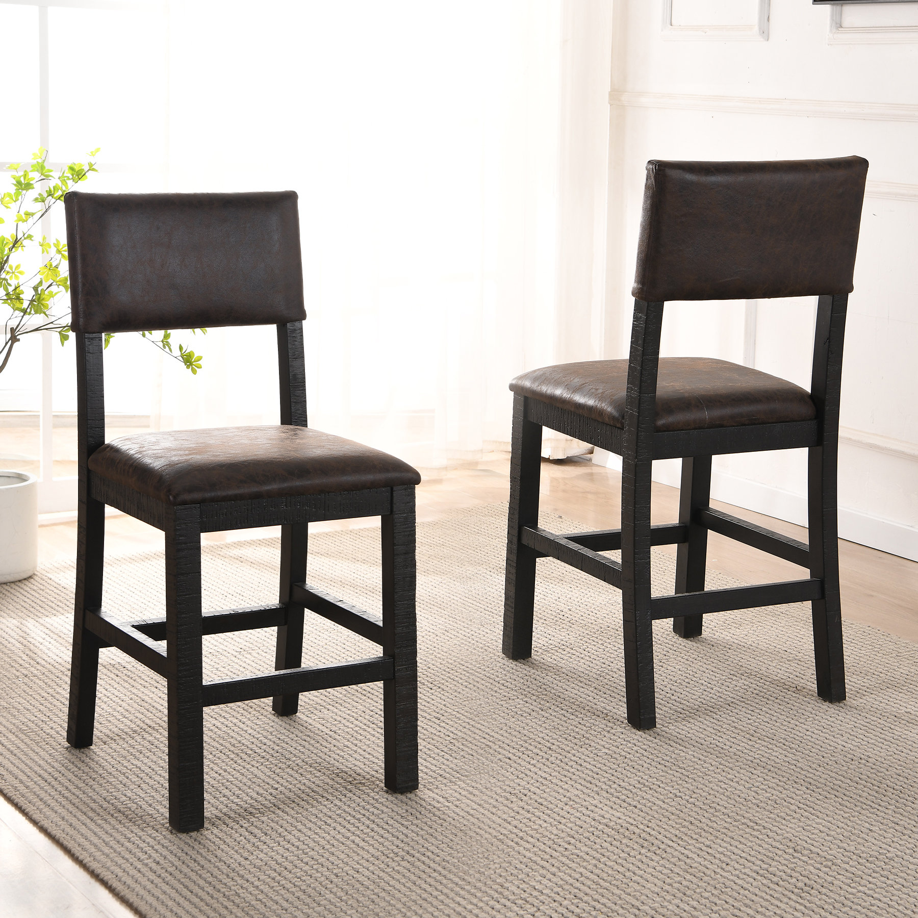 Pine best sale kitchen stools