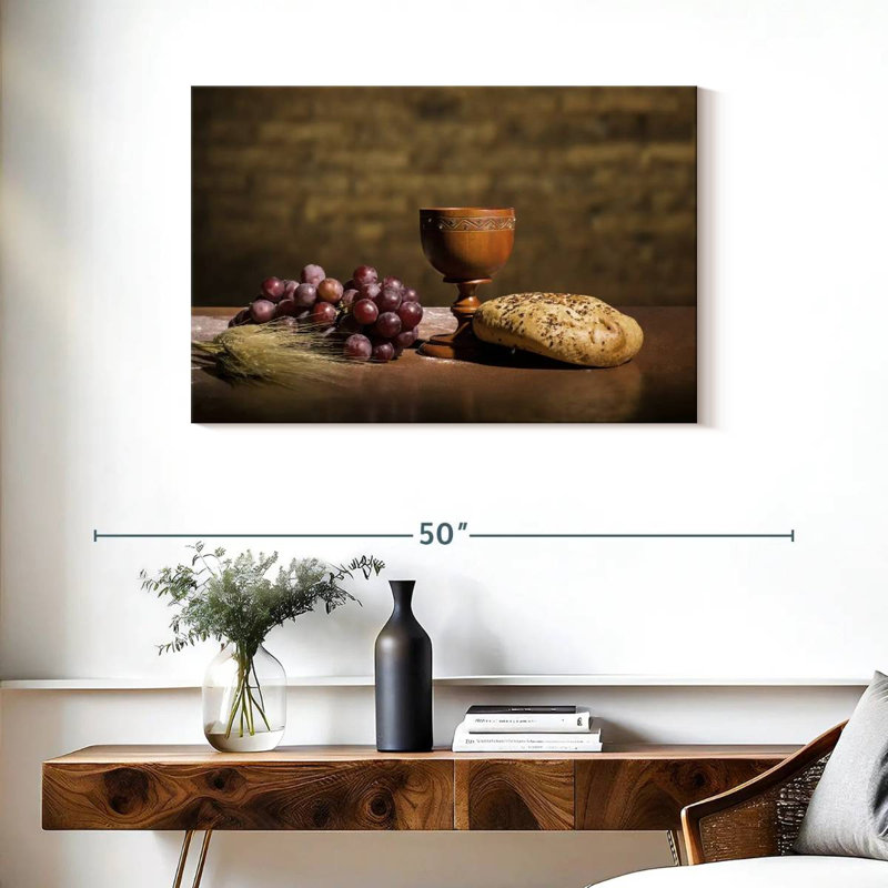 Adella Bread Grapes Wine, 24" H x 36" W