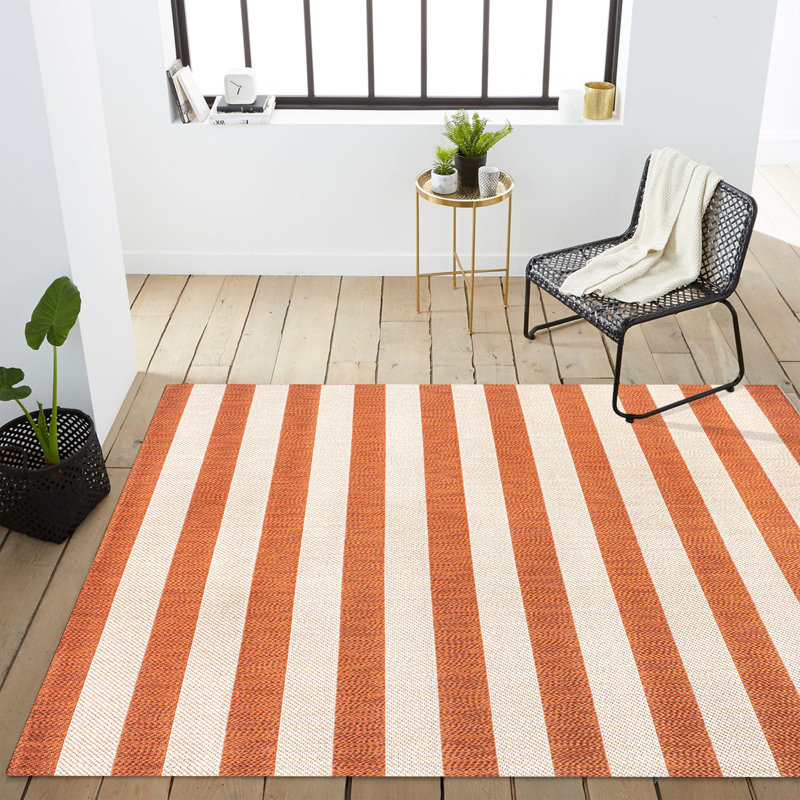 Tapis d'intérieur / extérieur à deux tons Hedva, Rectangulaire 3 pi x 5 pi