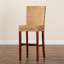 Tabouret de bar et de comptoir en rotin et bois d'acajou Chauna-1297958672