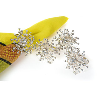 Snowflake Metal Napkin Ring (Set of 4)