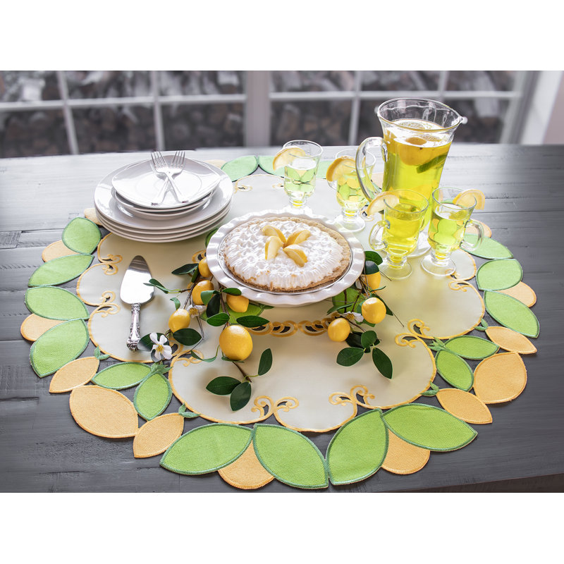 Cianny Lemon Lime Table Topper
