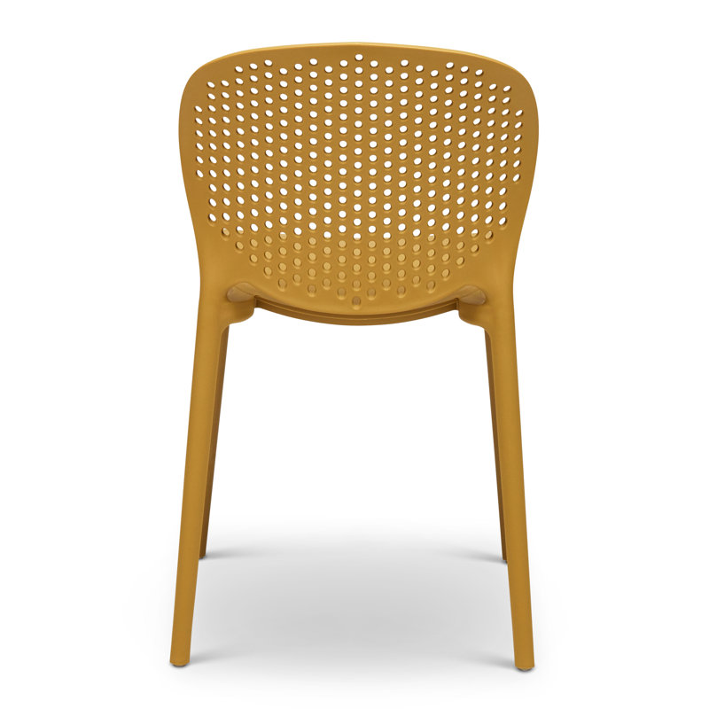 Bailey Stacking Patio Dining Chair, Ginger