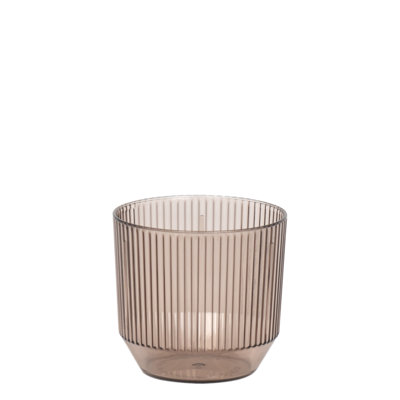 Front Of The House Plastic Fluted Drinking Glass