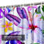 Fleurs d'hibiscus tropicales aquarelle perroquet floral blanc avec 12 crochets-1343258224