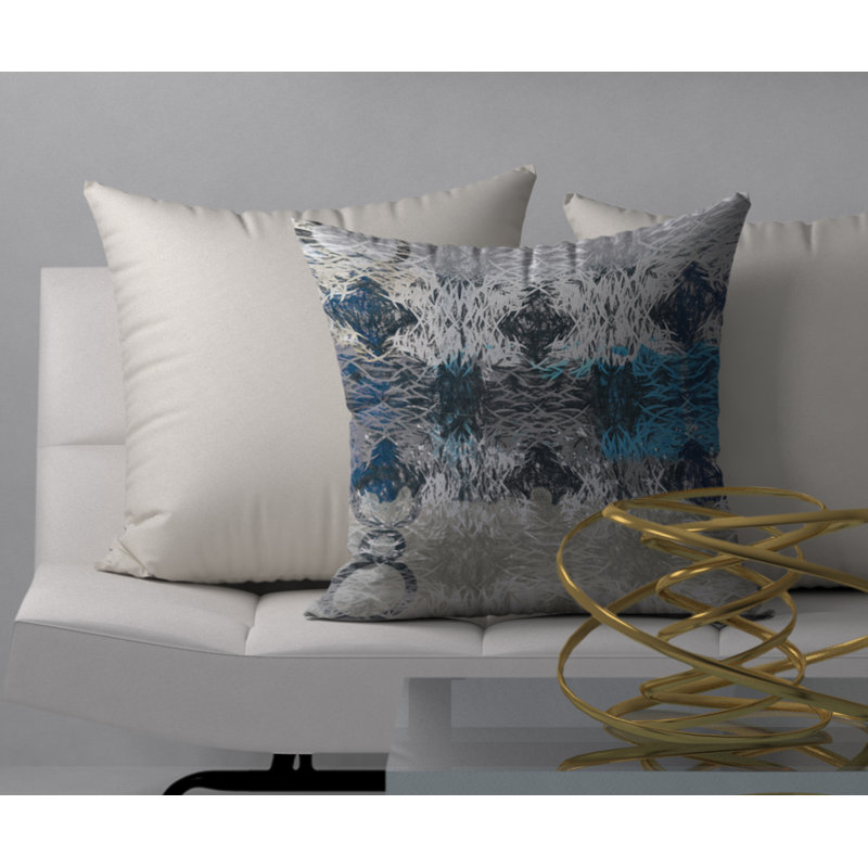 Magnifique housse de coussin carrée/insert, 24 po x 24 po