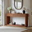 59'' Entryway Table With Drawers, Boho Fluted Console Table, Sofa Table With Storage-1196503516