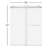  68” - 72" W x 77” H Double Sliding Frameless Glass Shower Doors |3/8" Thickened Clear Tempered Glass | Leak-Proof Precision | Durable Stainless-Steel Hardware | Easy Clean Glass |Clear Glass-100146546
