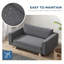 Matelas surélevé pour chien, base à glissière, gris moyen pour animaux de compagnie, coussins confortables, lavable, dessous