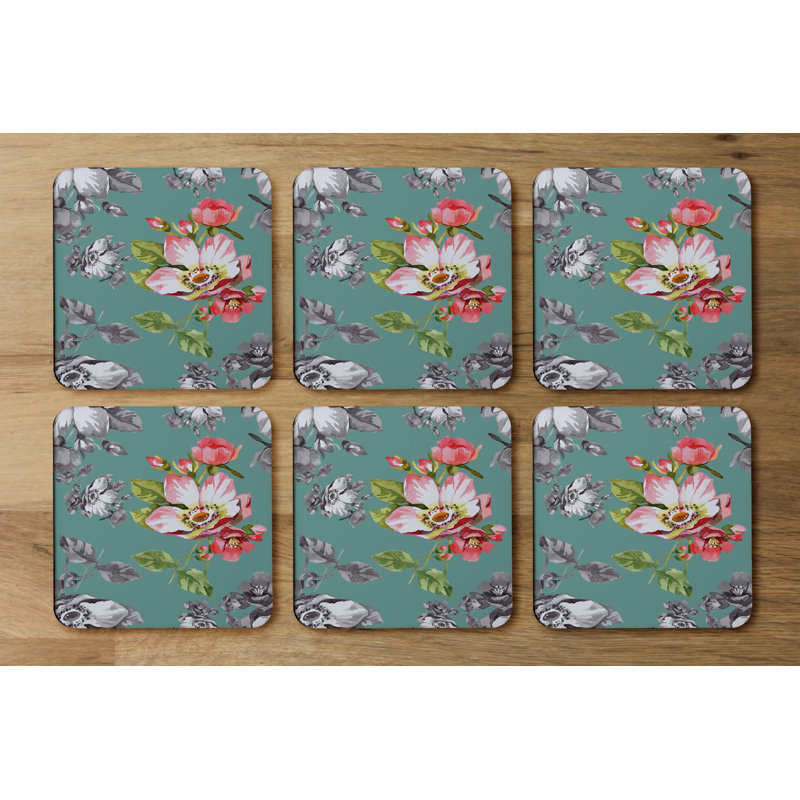 Square 6 Piece Coaster Set