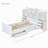 Stearns 14 Drawers Platform Standard Bed with Bookcase Storage Headboard-936368469
