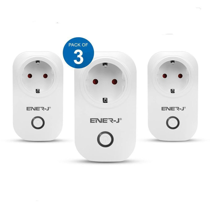 3 Piece Pack WiFi Smart Plug EU Type with Energy Monitor (3pc pack)