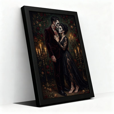 Impression sur toile, "Sugar Skull Couple"