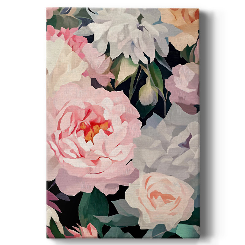 Toile tendue avec châssis Floral CXC III, H 60 po x l 40 po