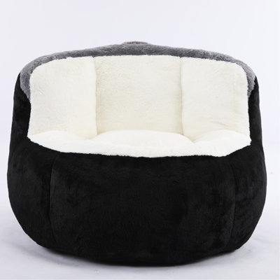 Faux Fur  Bean Bag Chairs No Assembly Required