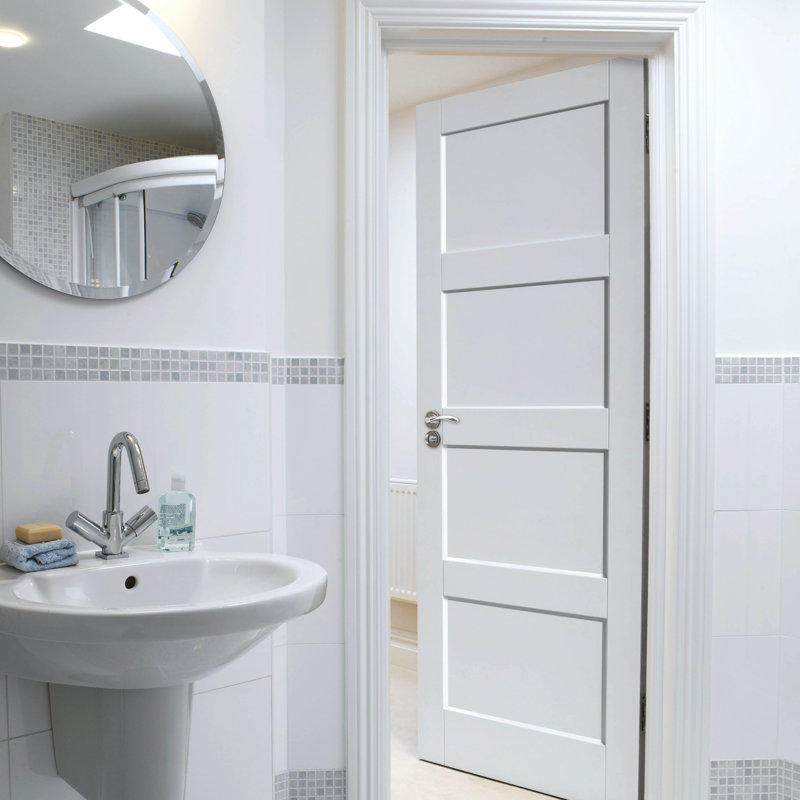 Montserrat Internal Door Primed, 198.1cm H x 68.6cm W x 3.5cm D