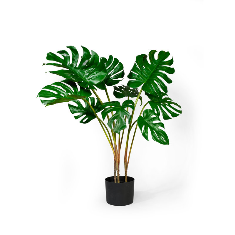 35'' Faux Philodendron Plant in Pot