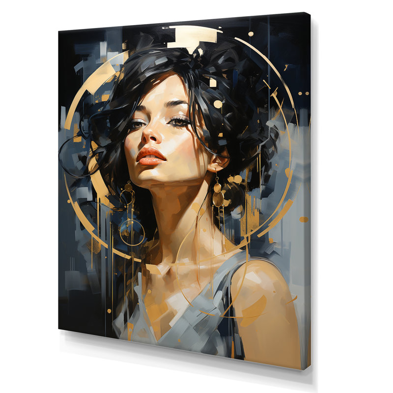 Ballroom Woman III - art mural tendance, Toile tendue, H 20 po x l 12 po x P 1 po