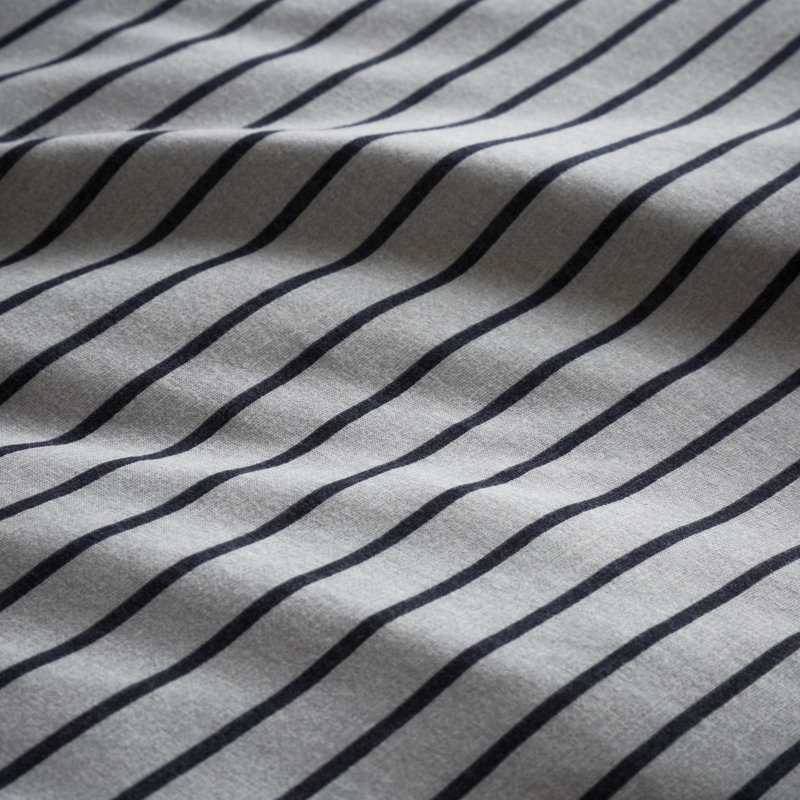 Fulham Jersey Stripe Duvet Cover Set With Pillowcases, Kingsize, Blue