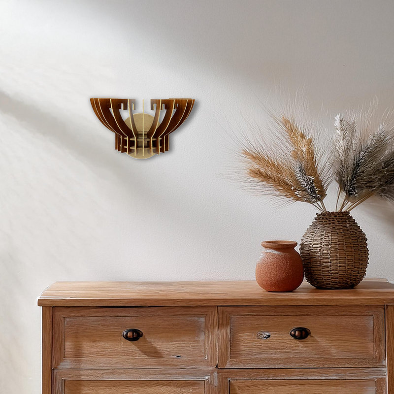 Half Crown Flush Mount Wall Sconce