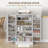 Kitchen Pantry Storage Cabinet with Adjustable Shelves-1581200246