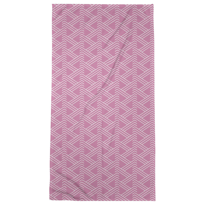 Jordao Beach Towel, Pink/White
