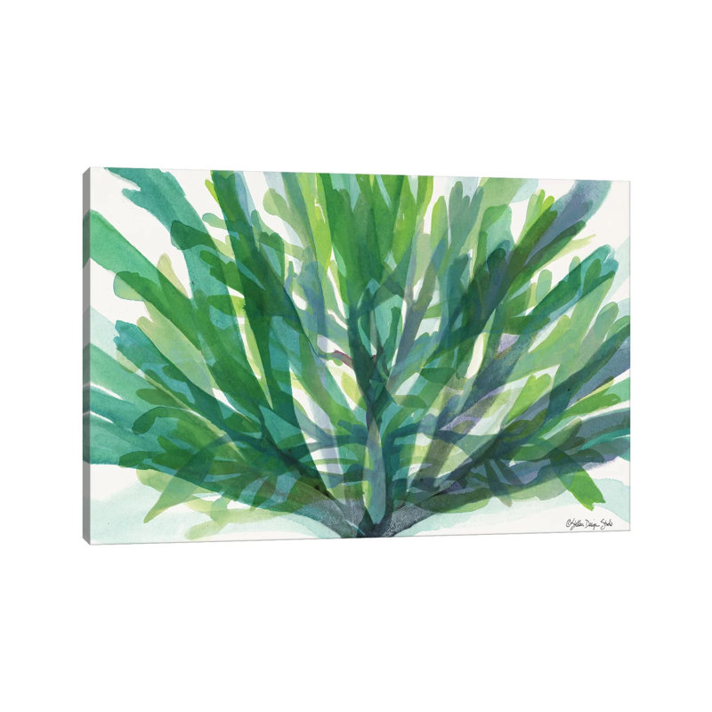 Tropical Sea Grass II 1 Piece Wall Art on Canvas, 20.32 cm H x 30.48 cm W, Canvas