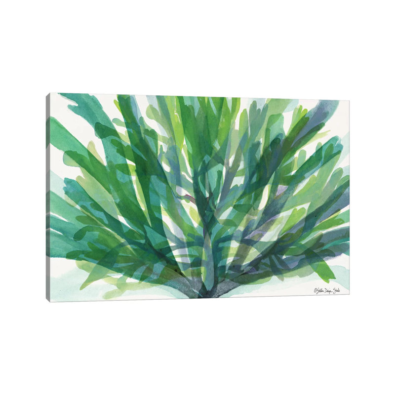 Tropical Sea Grass II by Stellar Design Studio - Gallery-Wrapped Canvas Giclée on Canvas, Canvas, 20.32 cm H x 30.48 cm W