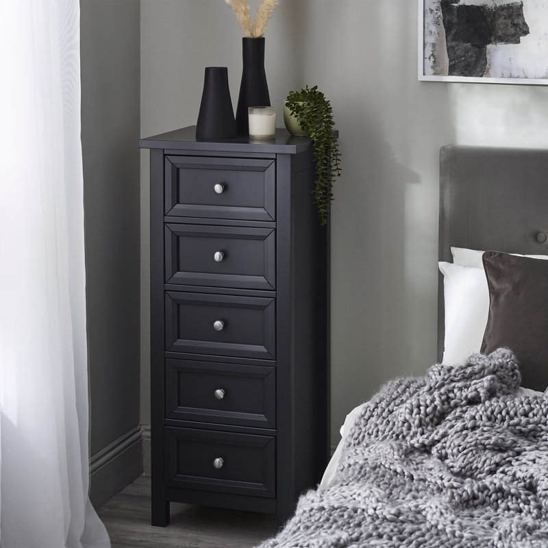 Aoife 5 Drawer Tall Chest - Anthracite