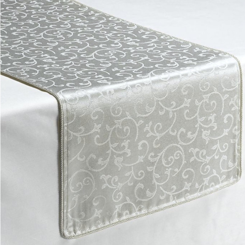 Lenox Opal Innocence Runner, 90" Rectangle, Platinum