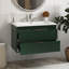 Meuble-lavabo mural 30 po avec lavabo en résine-1247496389