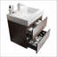 Meuble-lavabo de salle de bain avec lavabo, grand meuble-lavabo flottant mural
