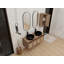 Meuble-lavabo 48 po avec lavabo d'art 2 en céramique et armoire latérale, 4 portes à fermeture douce, montage flottant, contreplaqué (emballage KD)-297127101