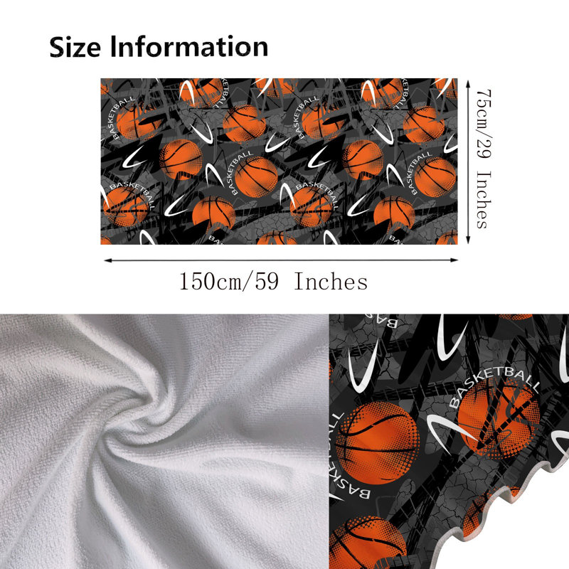 Serviette de bain Serviette de plage en microfibre Serviette de bain super colorée Housse de plage anti-sable Serviette polyvalente pour piscine 30 x 60 pouces