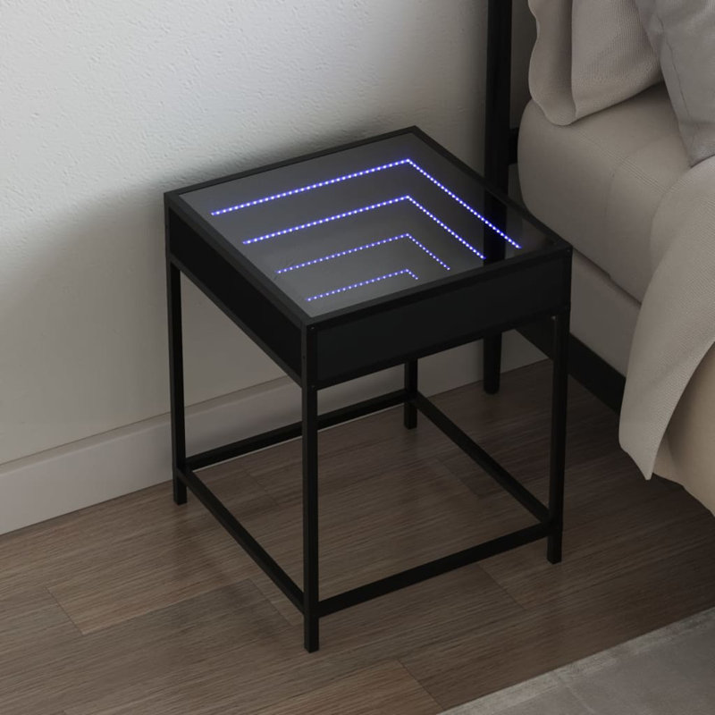 40cm W Bedside Table, Black