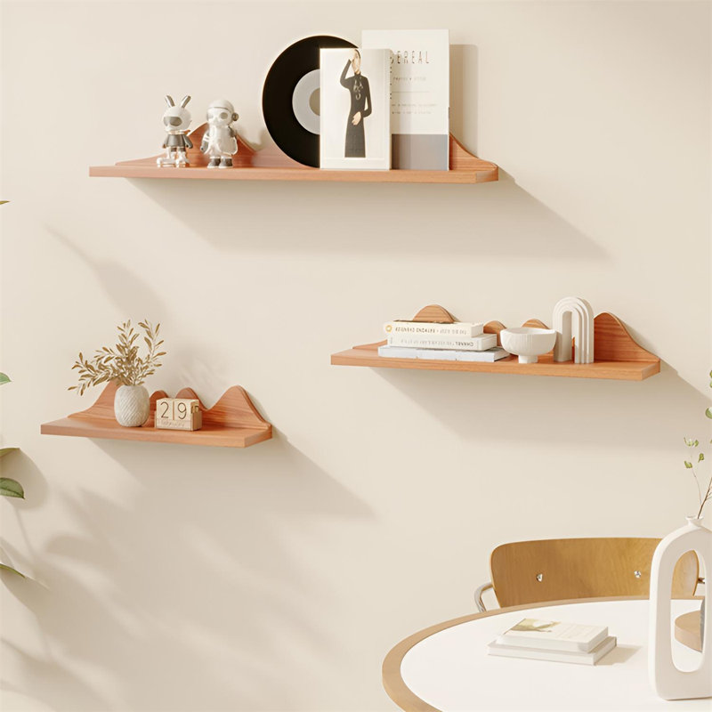 Solid Wood Wall-Mounted Shelf