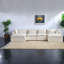 Canapé en velours surdimensionné Cloud-Like Comfort, conception modulaire spacieuse pour les salons