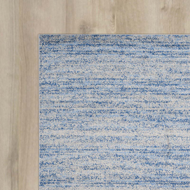 Riebe Abstract Gray Area Rug, Runner 2'6" x 12'
