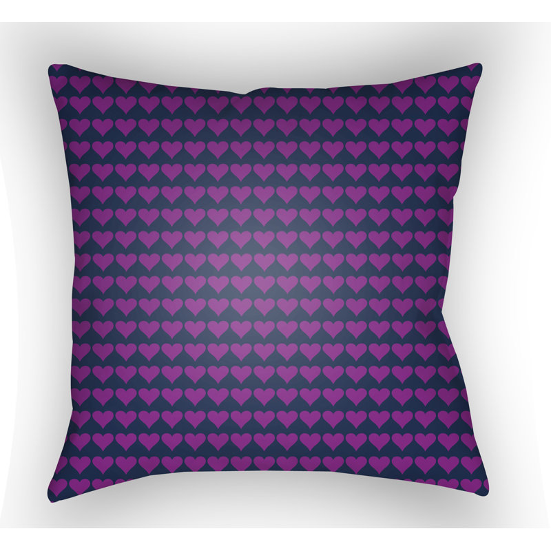 Littles Square Throw Pillow, Purple, 22" H  x 22" W x 5" D