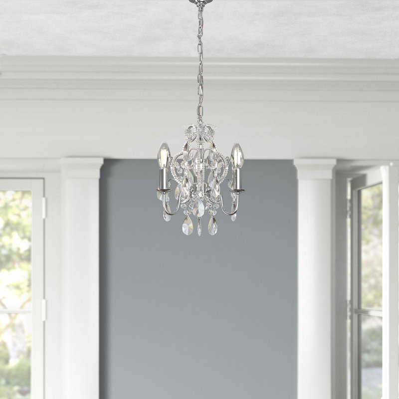 Ashim 3 - Light Dimmable Classic / Traditional Chandelier, Chrome