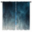 Rideaux de fenêtre à texture grunge bleu transparent et obscurcissant - 2 panneaux