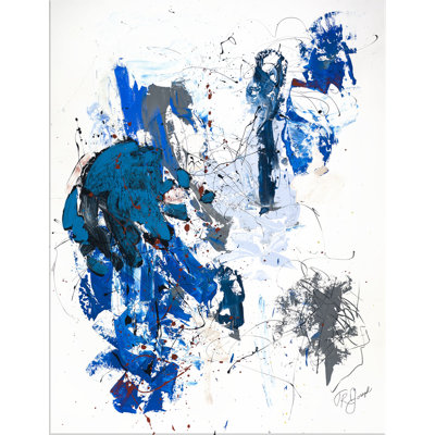 Sorta Kinda Blue par T.R. Joseph - peinture sur toile tendue