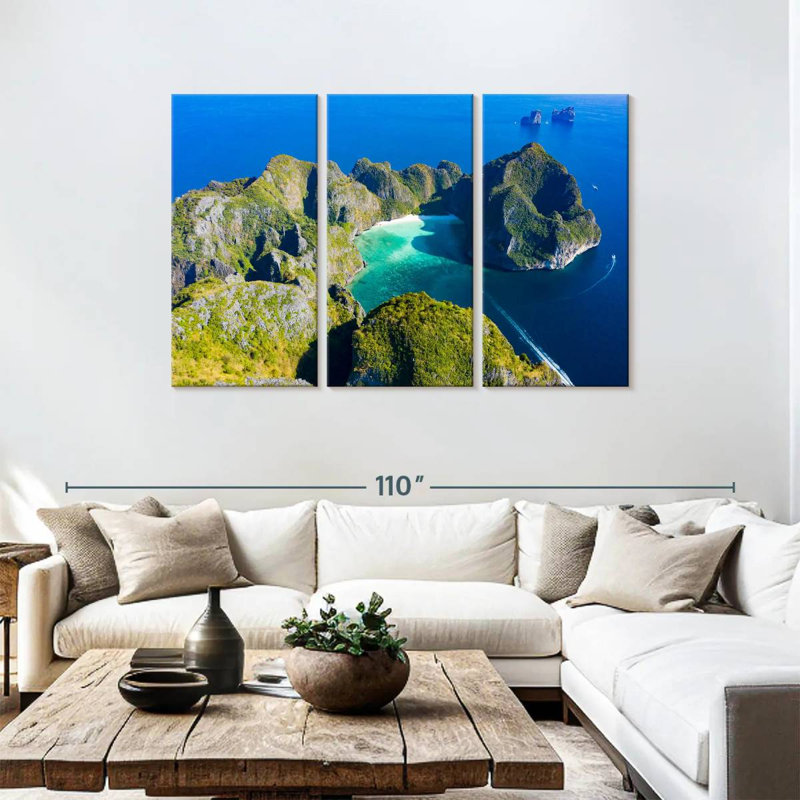 Île Gillard Koh Phi Phi Leh, H 48 po x l 74 po