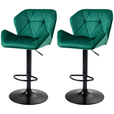 Amariae Upholstered Adjustable Height Counter Stool with Metal Frame