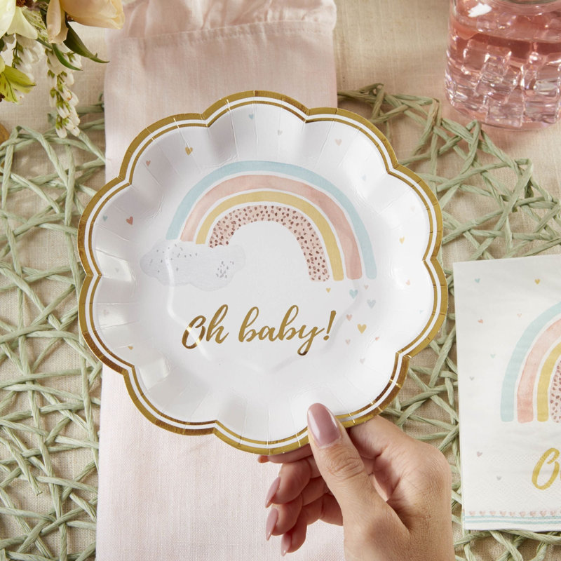 Disposable New Baby Dessert Plate
