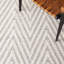 Tapis noir / ivoire en laine / coton à tissage plat Meudon Natura-1815273419
