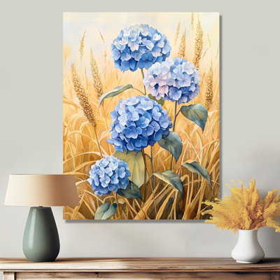 Annawan - Art mural sur toile à motif floral