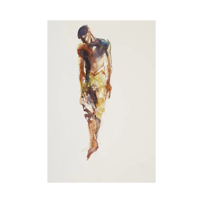 Man by Mark Adlington - Wrapped Canvas Painting, 20.32 cm H x 30.48 cm W